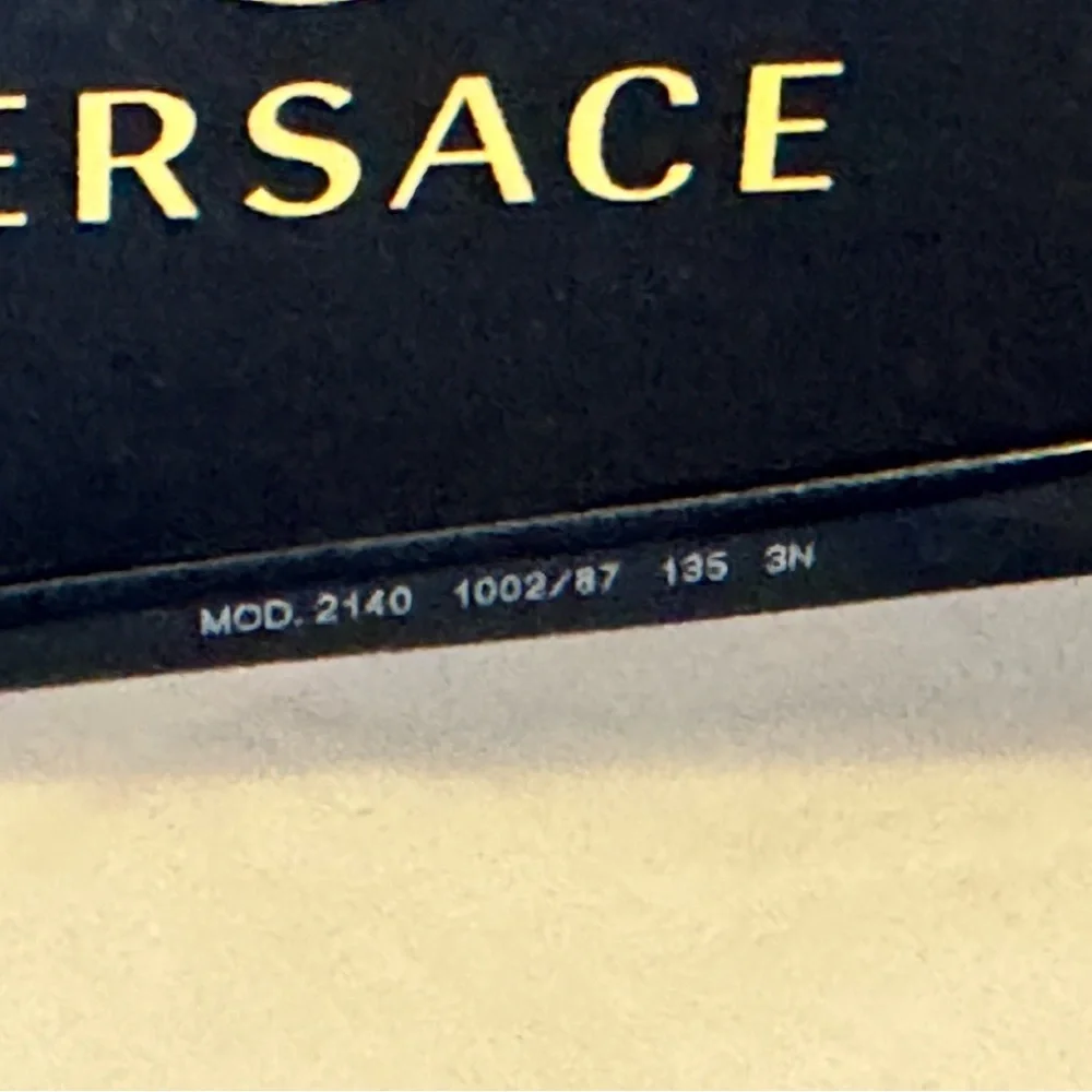 Versace VE2140 Shield Sunglasses – Gold/Black – Authentic, With Box & Papers - Picture 6 of 9